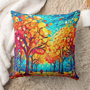 Autumnal Dreamscape Walk Cushion