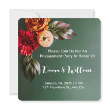 Autumnal Elegance Wedding Invitation