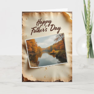 Autumnal Fathers Day Photo Card