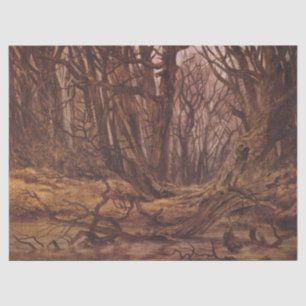 Autumnal Forest (Brown Tree Trunks) Tissue Paper