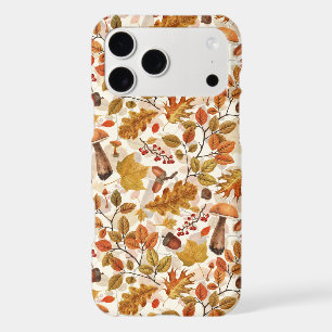 Autumnal forest on off white
