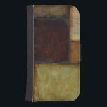 Autumnal Impressionist by Jennifer Goldberger Samsung S4 Wallet Case<br><div class="desc">Autumnal colours permeate this impressionist painting by Jennifer Goldberger. Red,  brown,  tan and dark orange populate the geometric panels that make up the background of this piece. Buy a copy today!</div>