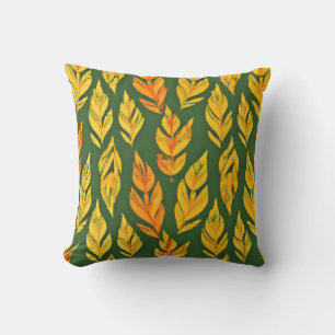 Autumnal Leaf Symphony Cushion
