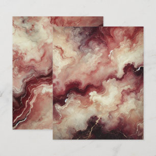 Autumnal Marble Harvest Wine Scrapbook Paper