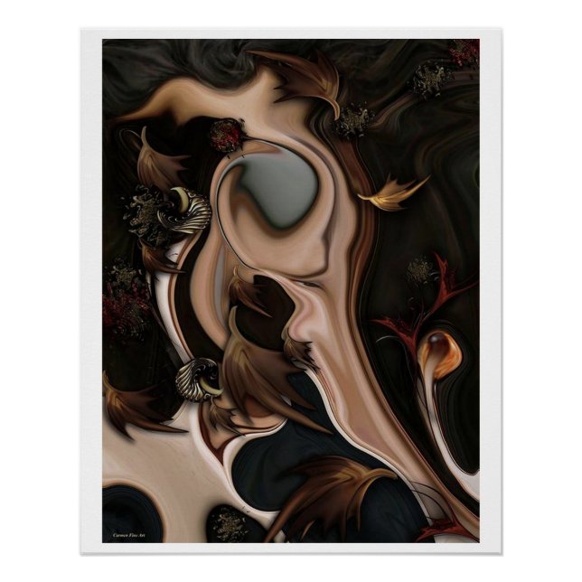 "Autumnal Material", Glossy Poster (Front)