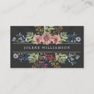 Autumnal Meadow Geometric Business Card