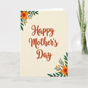 Autumnal Mothers Day Script Card