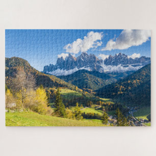Autumnal Mountain Landscape Jigsaw Puzzle