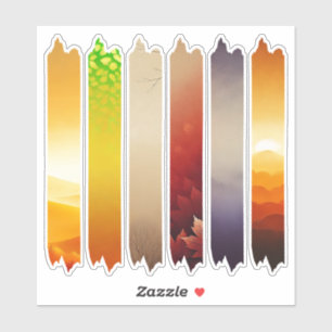 Autumnal Ombre Washi Tape Scrapbooking Stickers