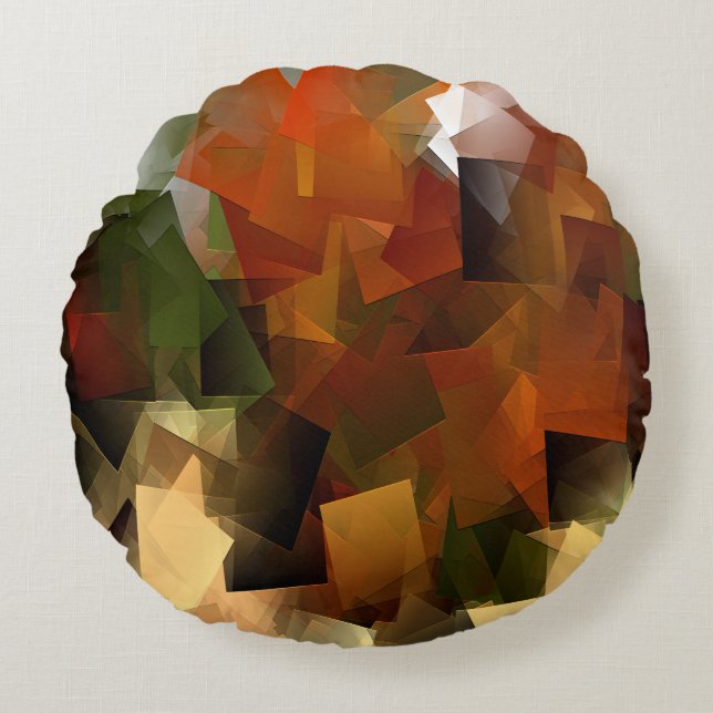 Autumnal Partyin'...... Round Cushion (Front)