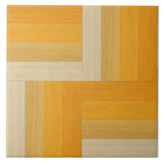 Autumnal Planks Wood Textured Ceramic Tile