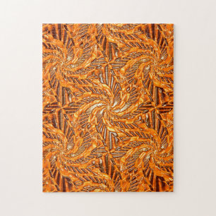 Autumnal shiny lace... jigsaw puzzle