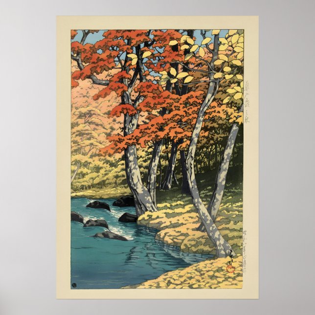 Autumnin Oirase by Hasui Poster (Front)
