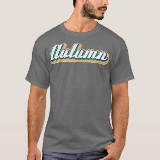 AutumnRetro First Name Vintage Personalised  T-Shirt