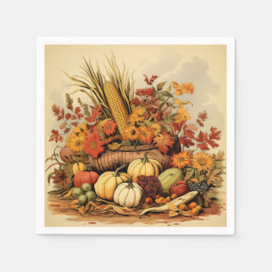 Autumn's Abundance: Bountiful Feast Napkin