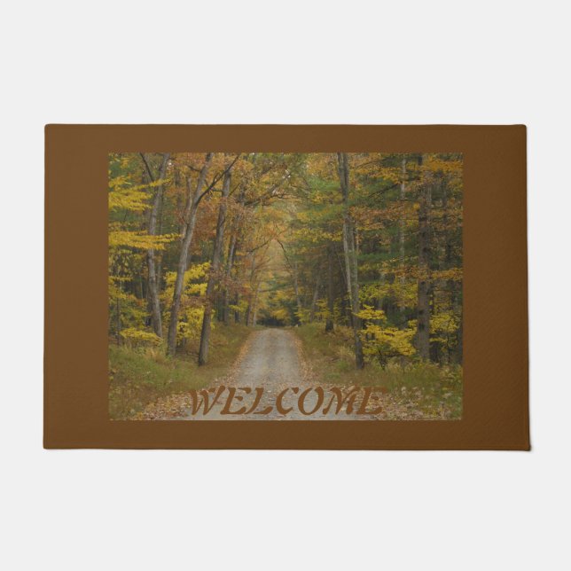 "Autumn's Alluring Call" Doormat (Front)