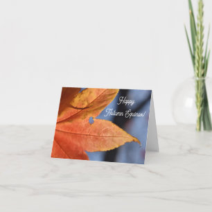 Autumn's Balance Blessings Folded Greeting Card 