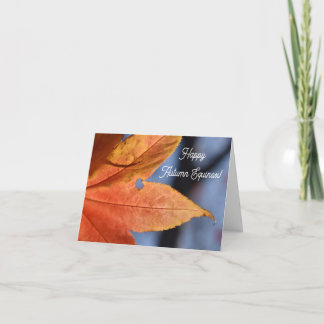 Autumn's Balance Blessings Folded Greeting Card 