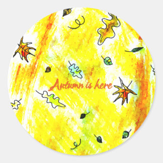 Autumn's Breath (Autumn Treehouse Collection) Classic Round Sticker