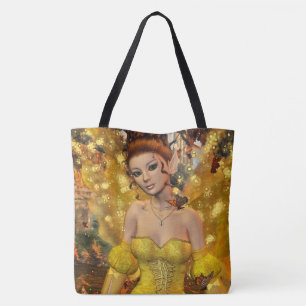 Autumns Dance Fae Fantasy Art Tote Bag