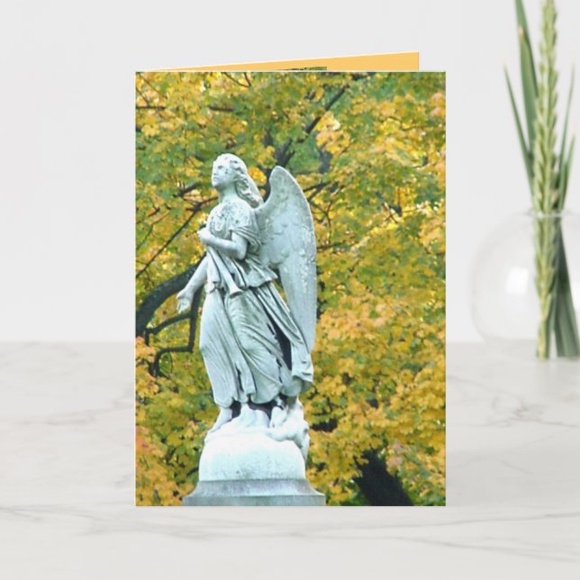 Autumn's Fire Card with Poem (Front)