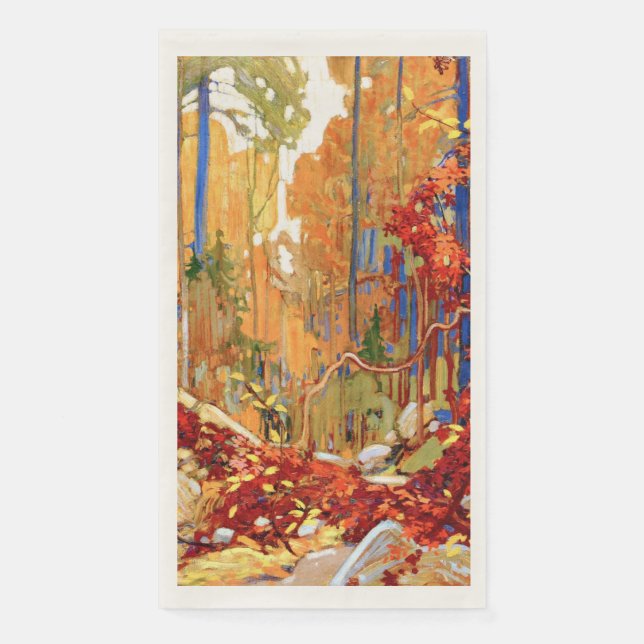Autumn's Garland by Tom Thomson Napkin (Front)