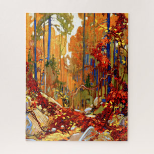 Autumn's Garland, Colourful Painting, Jigsaw Puzzle