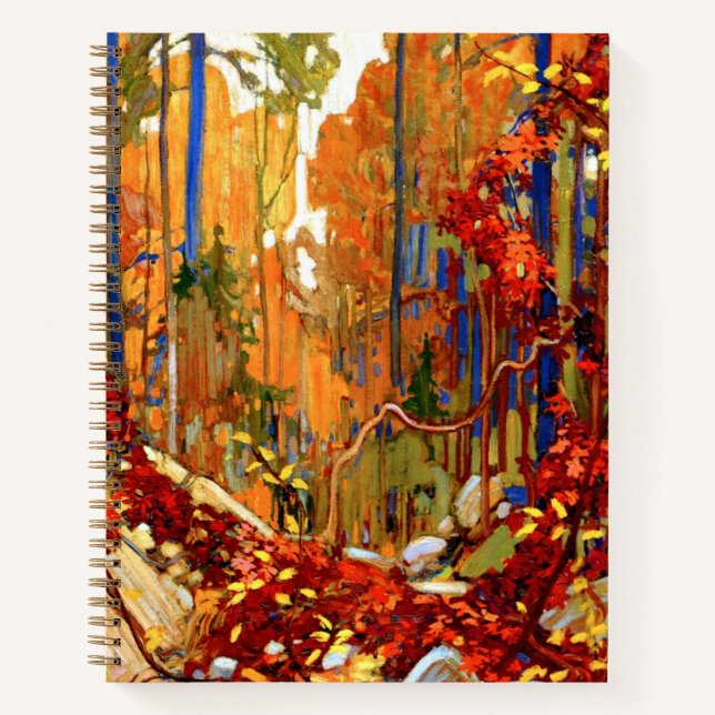 Autumn's Garland, Colourful Painting, Notebook (Front)