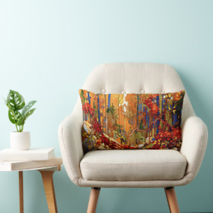 Autumn's Garland, famous painting, Lumbar Cushion