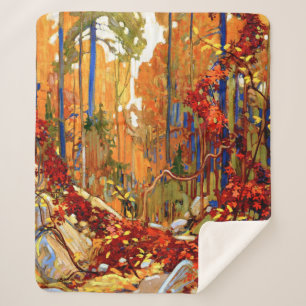 Autumn's Garland, famous painting, Sherpa Blanket