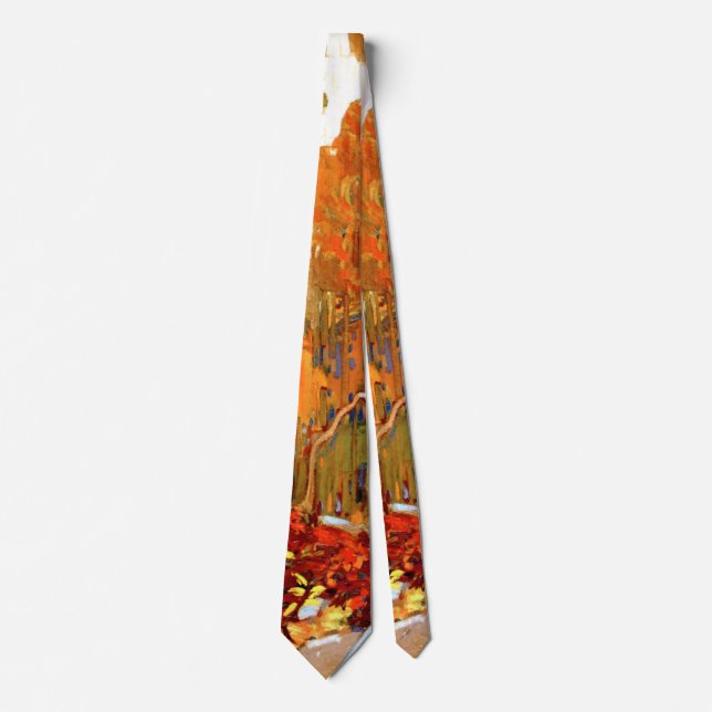 Autumn's Garland, famous painting, Tie (Front)