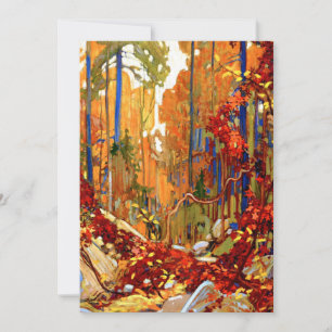 Autumn's Garland, fine art by Tom Thomson, Holiday Card