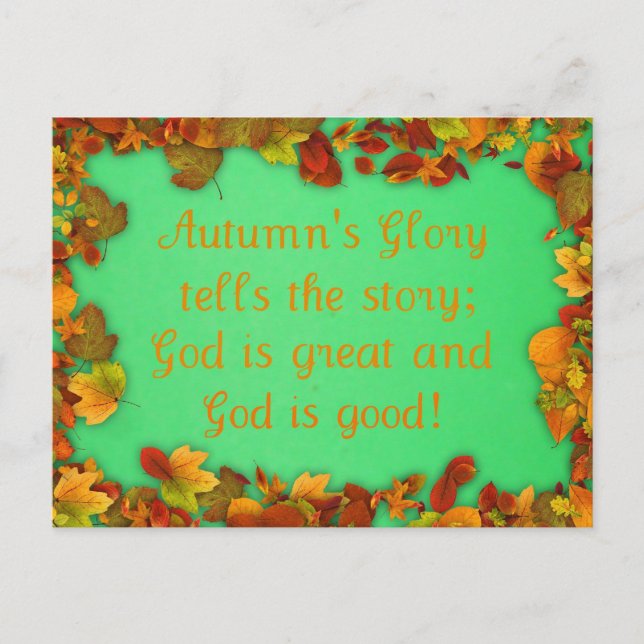Autumn's Glory Postcard (Front)