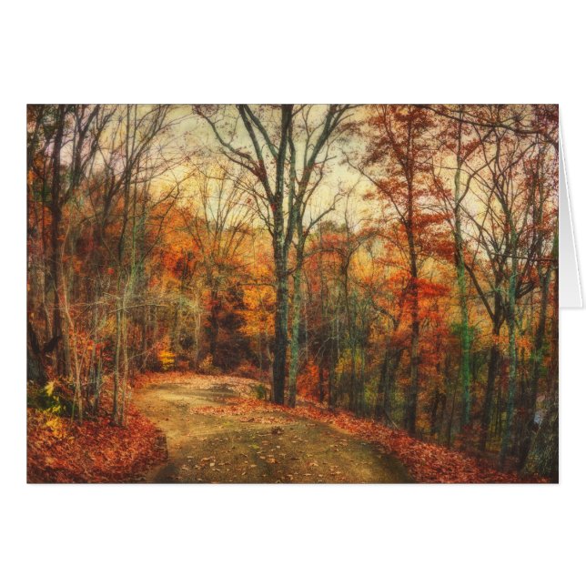 Autumn's Glow Blank Card (Front Horizontal)