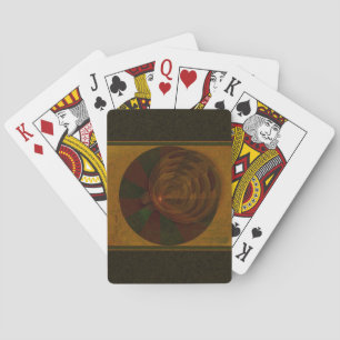 Autumn's Song Abstract Art Playing Cards