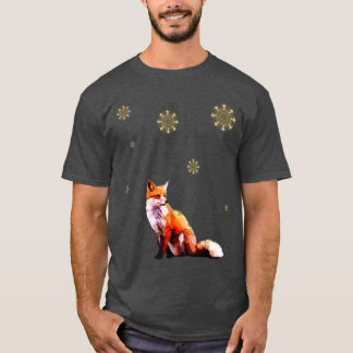 AutumnWinter Classy Glowing Star and Cute Fo Desig T-Shirt