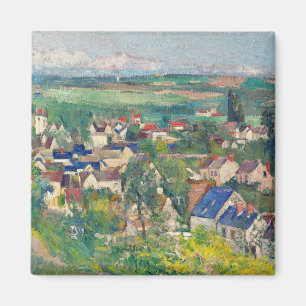Auvers, Panoramic View by Paul Cézanne Magnet
