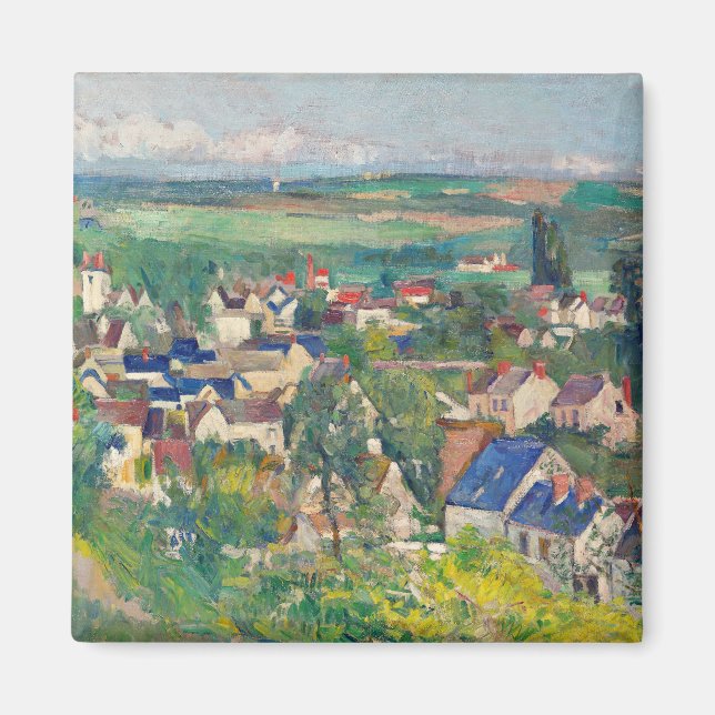 Auvers, Panoramic View by Paul Cézanne Magnet (Front)