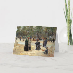 Aux Champs-Élysées   Louis Abel-Truchet Card