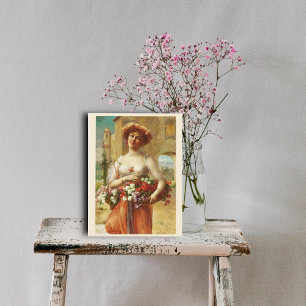 Aux Roses by Emile Vernon Postcard