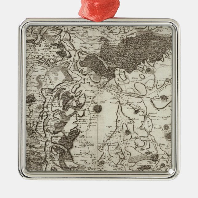 Auxerre Metal Tree Decoration (Front)