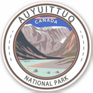Auyuittuq National Park Canada Travel Art Vintage