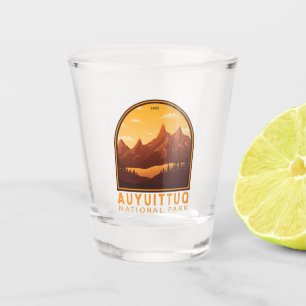 Auyuittuq National Park Canada Travel Vintage Shot Glass