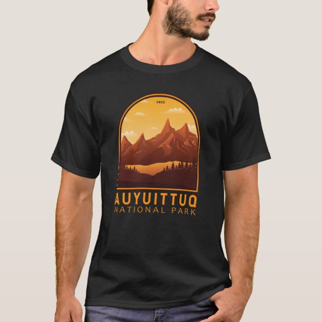 Auyuittuq National Park Canada Travel Vintage  T-Shirt (Front)