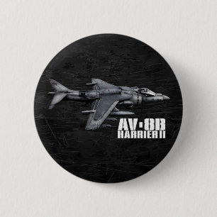 AV-8B Harrier II 6 Cm Round Badge