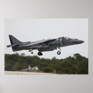 AV-8B Harrier II Aircraft Poster