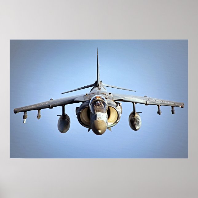 AV-8B Harrier II Aircraft Poster (Front)