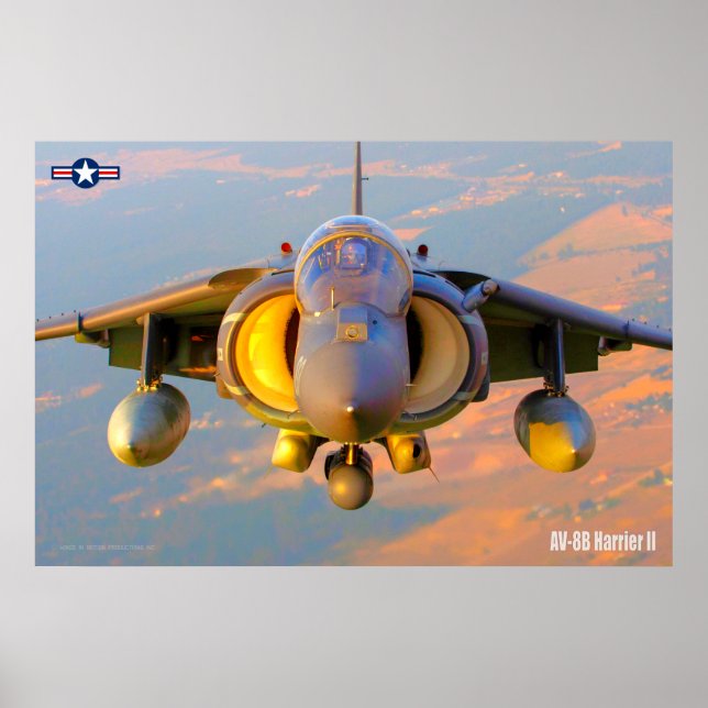 AV-8B HARRIER II POSTER (Front)