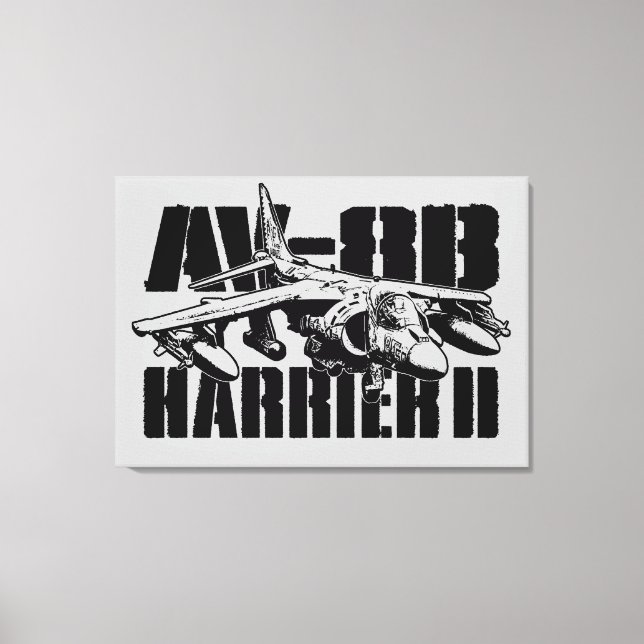 AV-8B Harrier II Wrapped Canvas (Front)