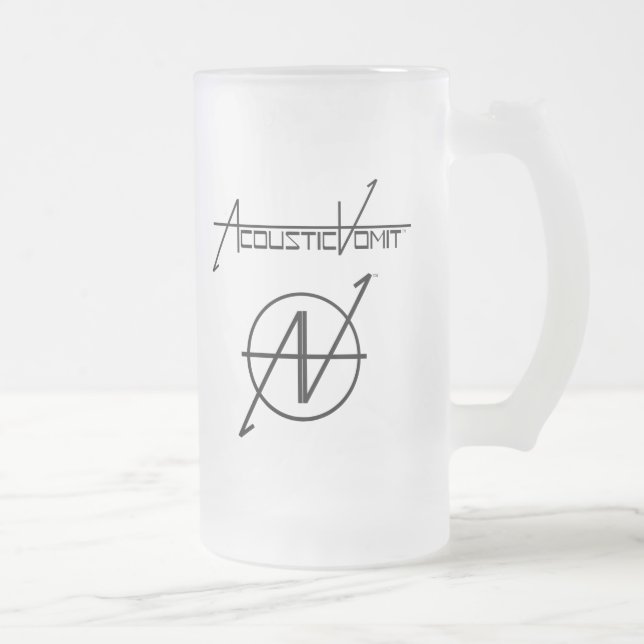 AV Name & Logo Frosted Mug (Right)